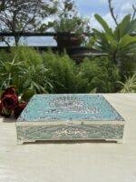 Enamel Peacock Dry Fruit Box